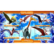 Mali 2020 - Dinozauri zburatori - bloc s